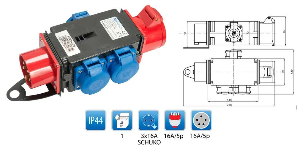 Sadalītājs Pawbol Switch Panel R-Box Mini-3S 87mm