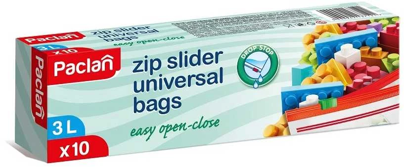 Užspaudžiami šaldymo maišeliai Paclan 137120, skaidri sp., 10 vnt.
