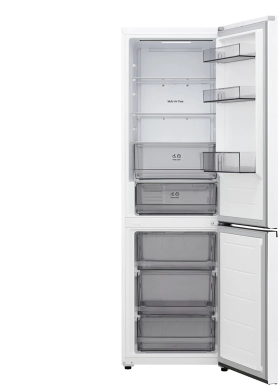 LG Šaldytuvas | GBBSJ10ESW | Energy efficiency class E | Free standing | Combi | Height 186 cm | Šaldytuvas net capacity 220 L | Šaldiklis net capacity 113 L | Ekranas | 35 dB | Baltas