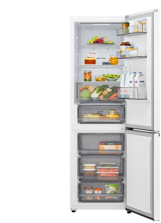 LG Šaldytuvas | GBBSJ10ESW | Energy efficiency class E | Free standing | Combi | Height 186 cm | Šaldytuvas net capacity 220 L | Šaldiklis net capacity 113 L | Ekranas | 35 dB | Baltas