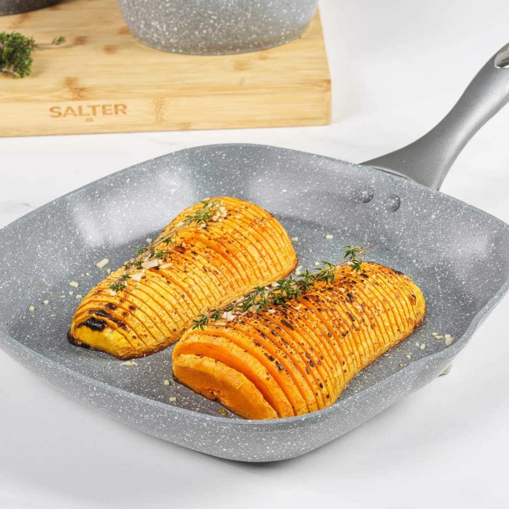 Salter BW02773G1EU7 Marblestone 28cm Griddle Pan