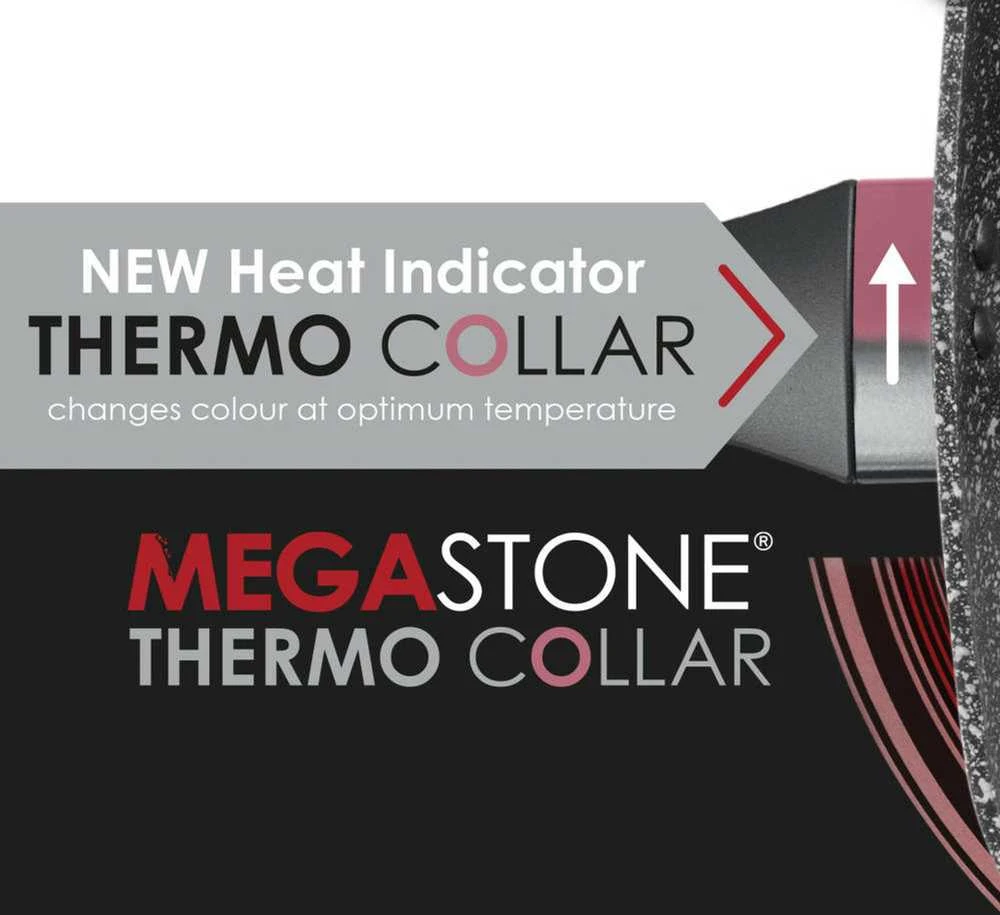 Salter BW11460BRMFO Megastone Thermo Collar 3 dalių puodų rinkinys - 16/18/20cm