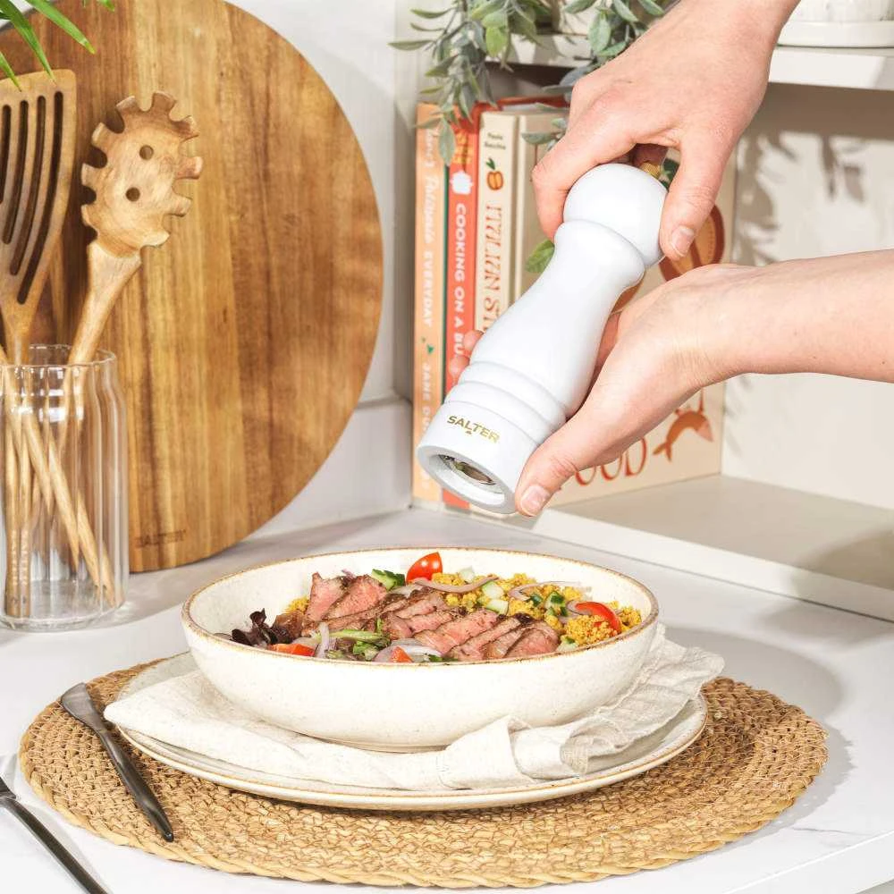 Salter BW120291EU7 Olea Salt & Pepper Mill Light Pilkas
