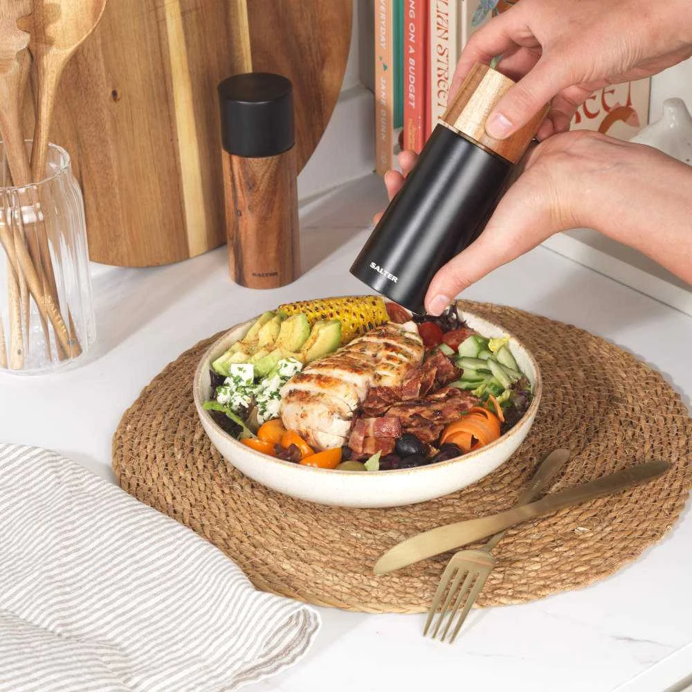 Salter BW12068EU7 Toronto Salt & Pepper Mills Juodas