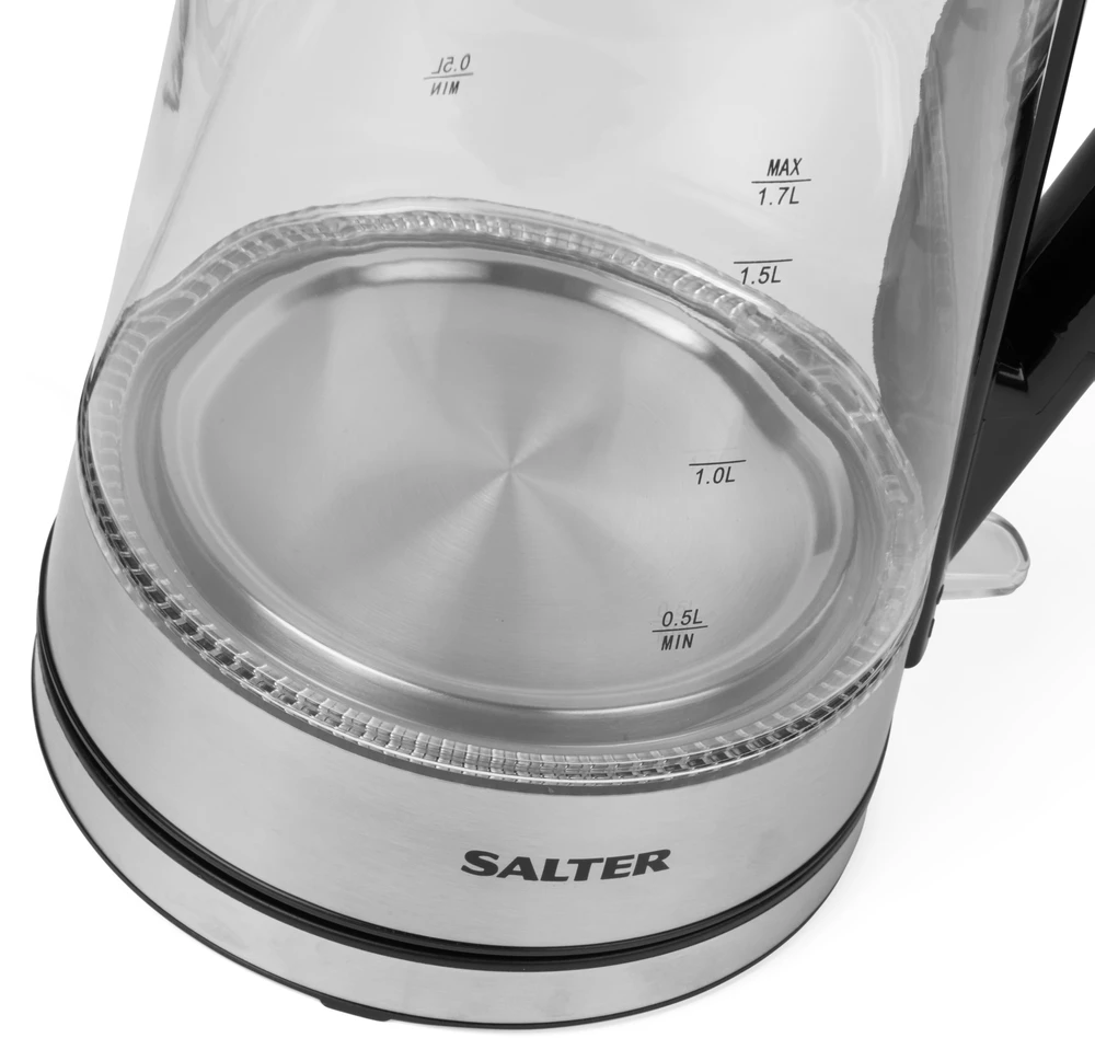 Salter EK5078SSFVDE spalvą keičiantis stiklo virdulys