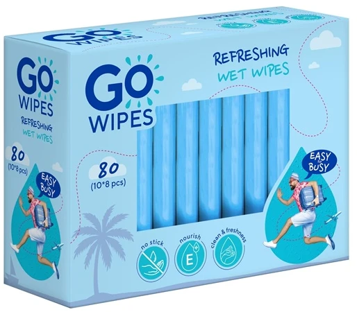 WET WIPES GOWIPES UNIT VITE DPANTH 8X10P