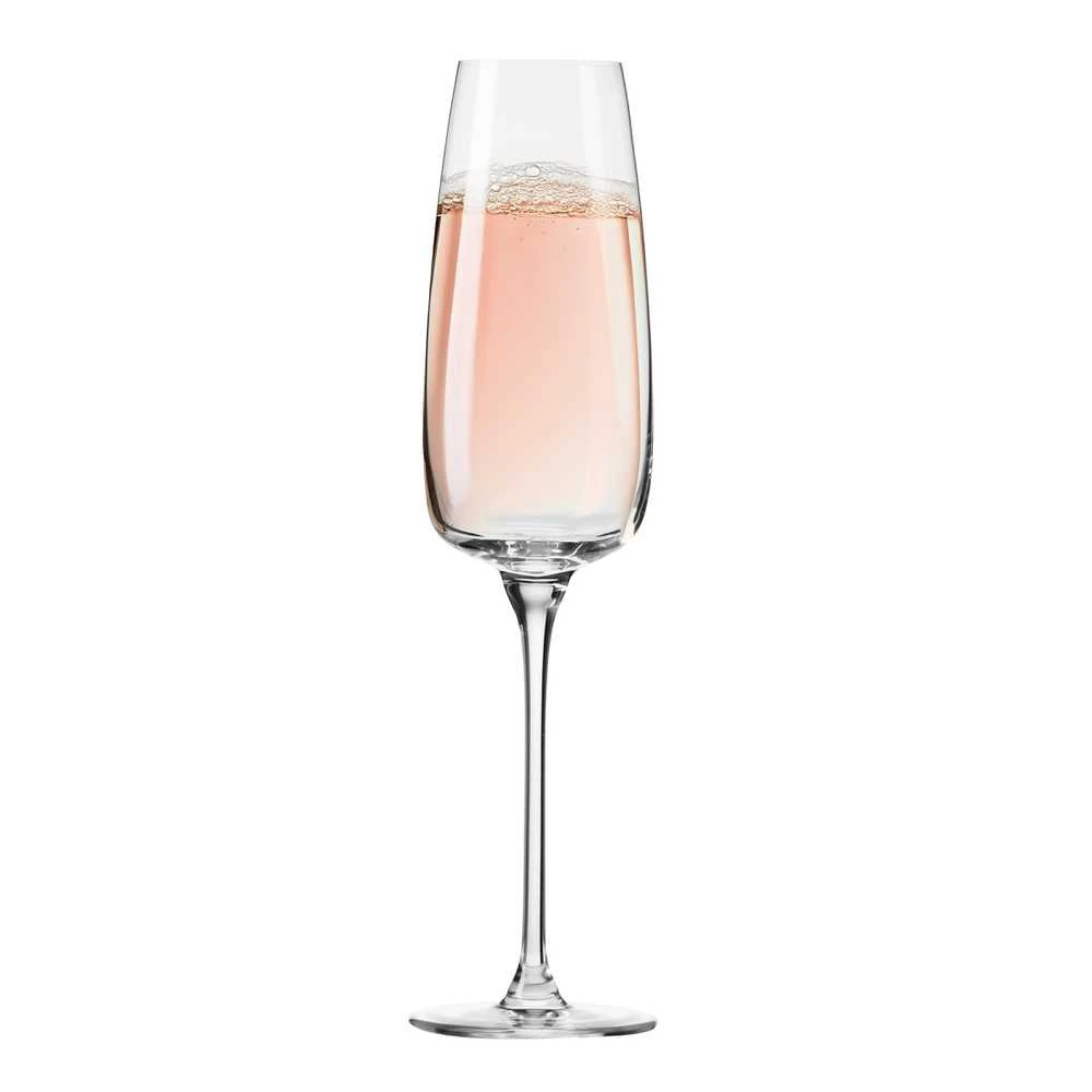 Krosno Šampano taurių komplektas Modern, stiklas, 0.220 l, 4 vnt.