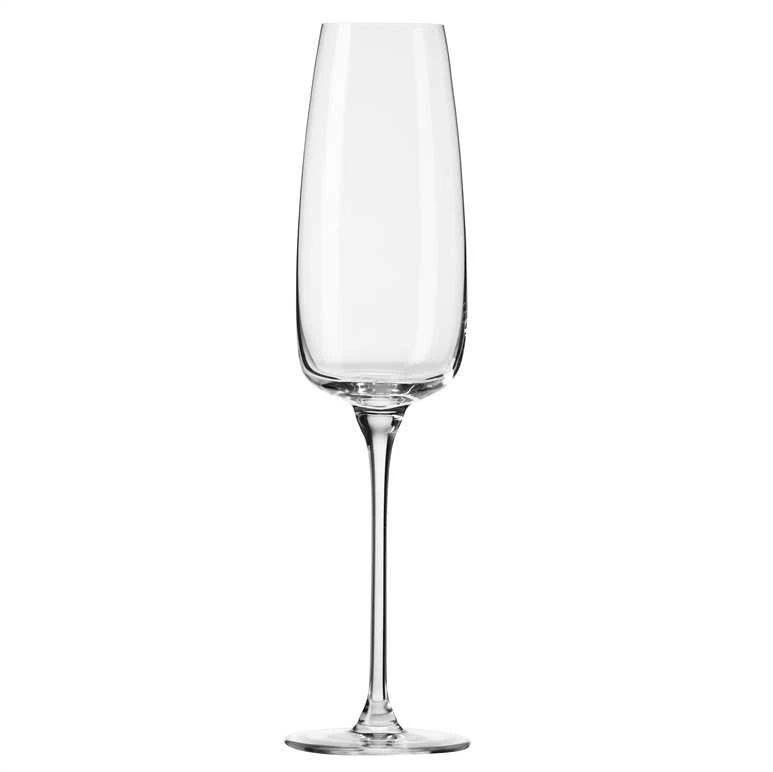 Šampano taurių komplektas Krosno Modern, stiklas, 0.250 l, 4 vnt.