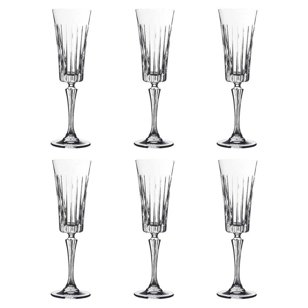 Šampano taurės RCR TIMELESS, 210 ml, 6 vnt.