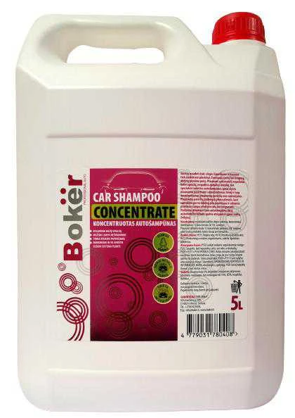 Automobilių šampūnas, koncentratas, Boker 5 l