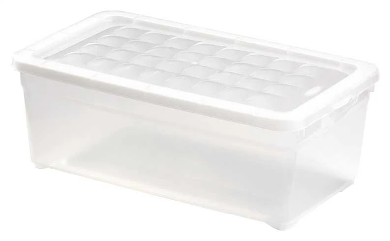 Sandėliavimo dėžė su dangčiu, skirta laikyti Curver 162118, 5,7 l, skaidrios spalvos, 34,3 x 19,5 x 12,5 cm