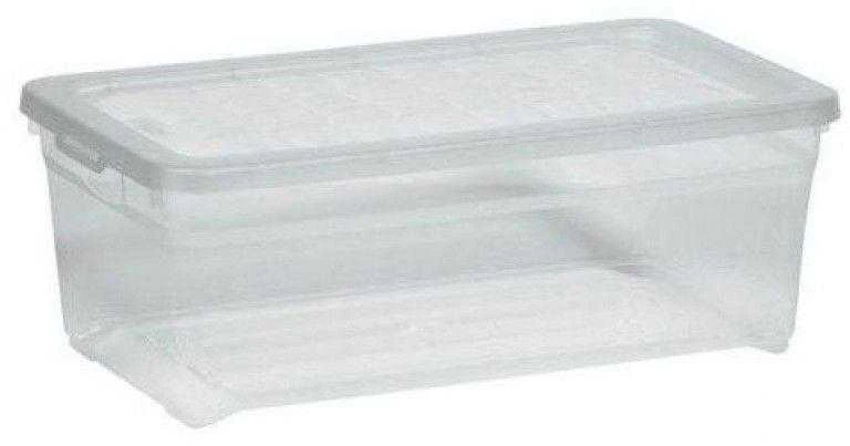 Sandėliavimo dėžė su dangčiu, skirta laikyti Curver 162118, 5,7 l, skaidrios spalvos, 34,3 x 19,5 x 12,5 cm