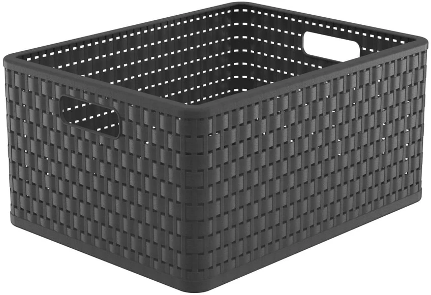 Sandėliavimo dėžė, transportavimui / įrankiams / sandėliavimui Rotho, 28 l, antracito / pilka, 43 x 33 x 21,5 cm