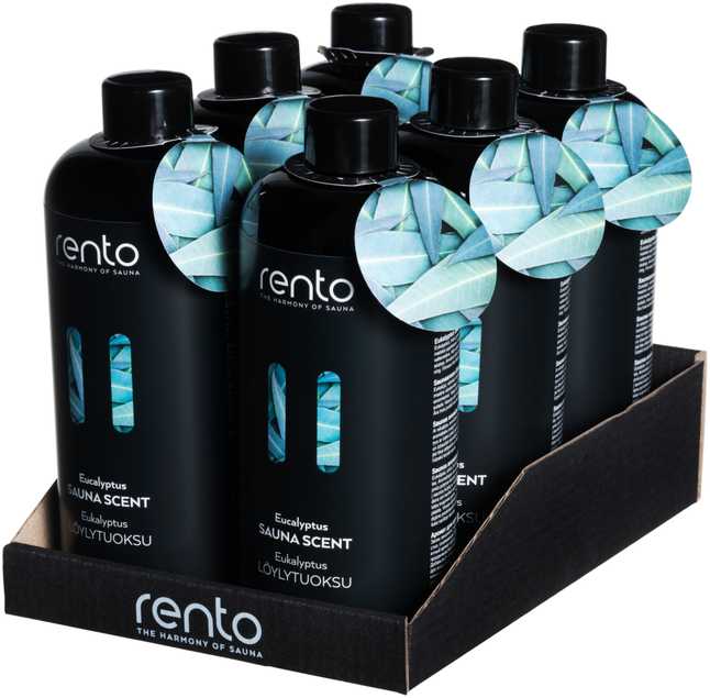 Pirties aromatas Rento EUCALYPTUS, 400 ml Juoda/Žalia.