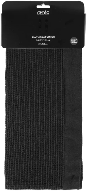 Saunos pasėstė Rento 621624, medvilnė/poliesteris, 160 x 60 cm, juoda sp./tamsiai žalia sp.