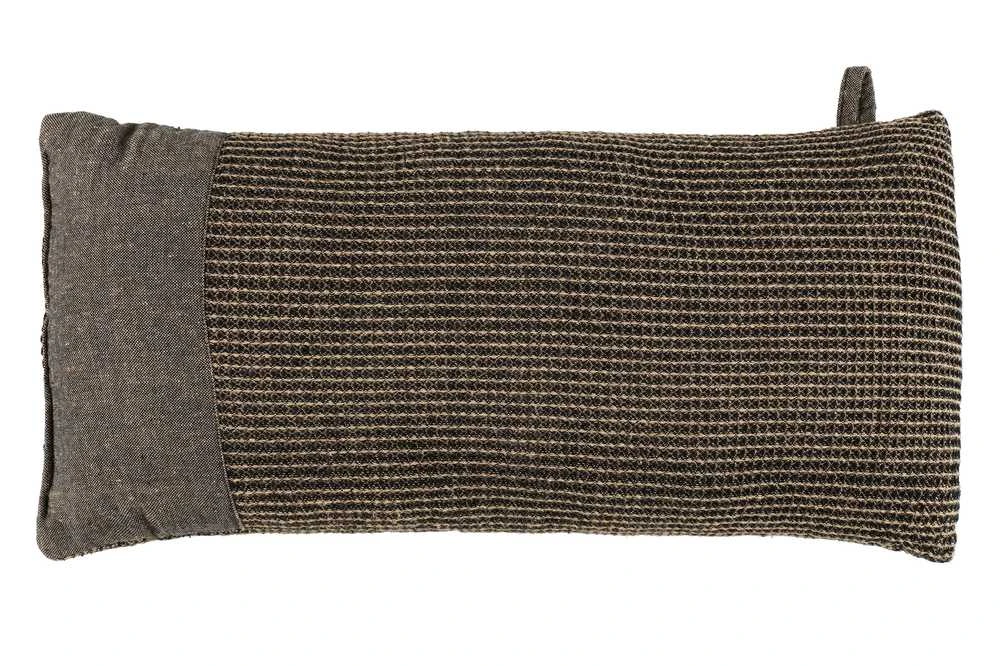 Saunas spilvens Rento KENNO, lins, 50 x 22 cm, brūna/šampanieša