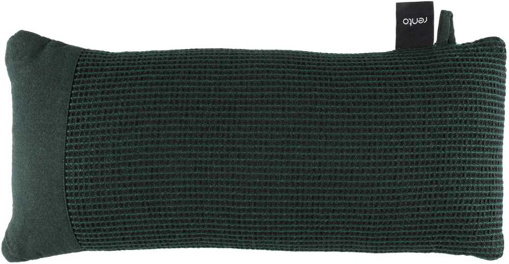 Saunas spilvens Rento, kokvilna/poliesters, 50 x 22 cm, melna/tumši zaļa