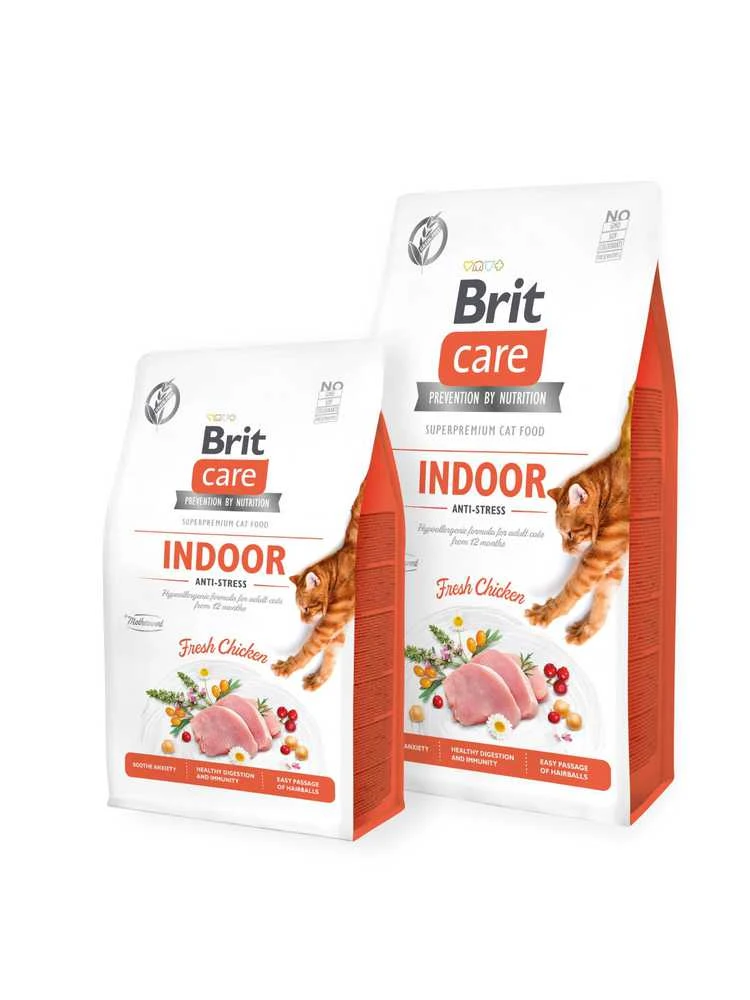Brit Care Cat GF Indoor Anti-stress sausas maistas katėms 2kg