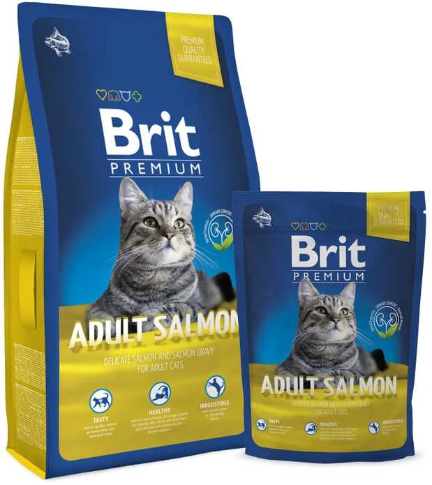 BRIT PREMIUM Cat Adult lašiša 1,5kg
