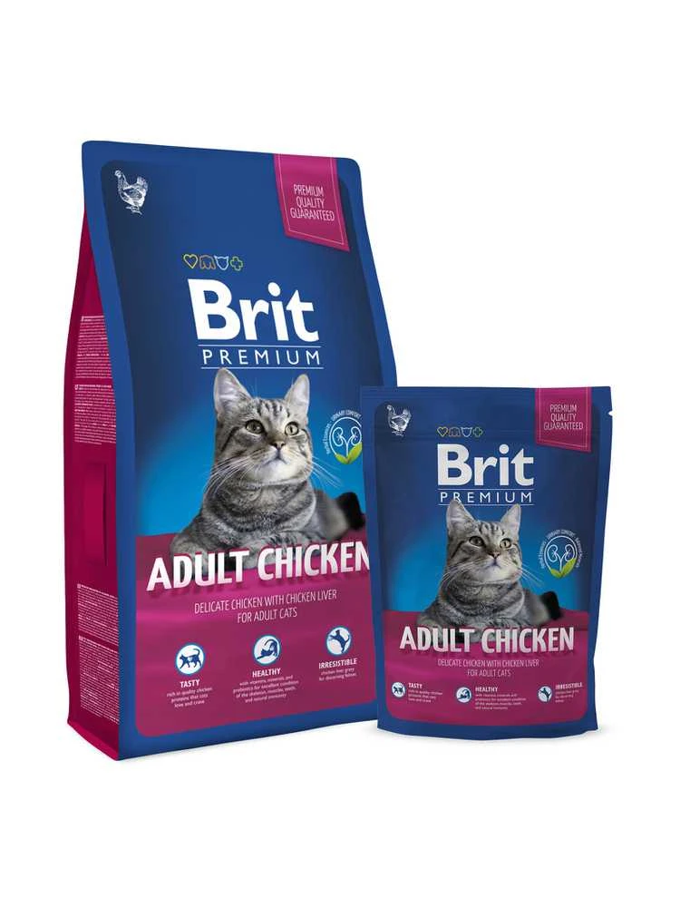 BRIT PREMIUM Cat Adult vištiena 1,5kg