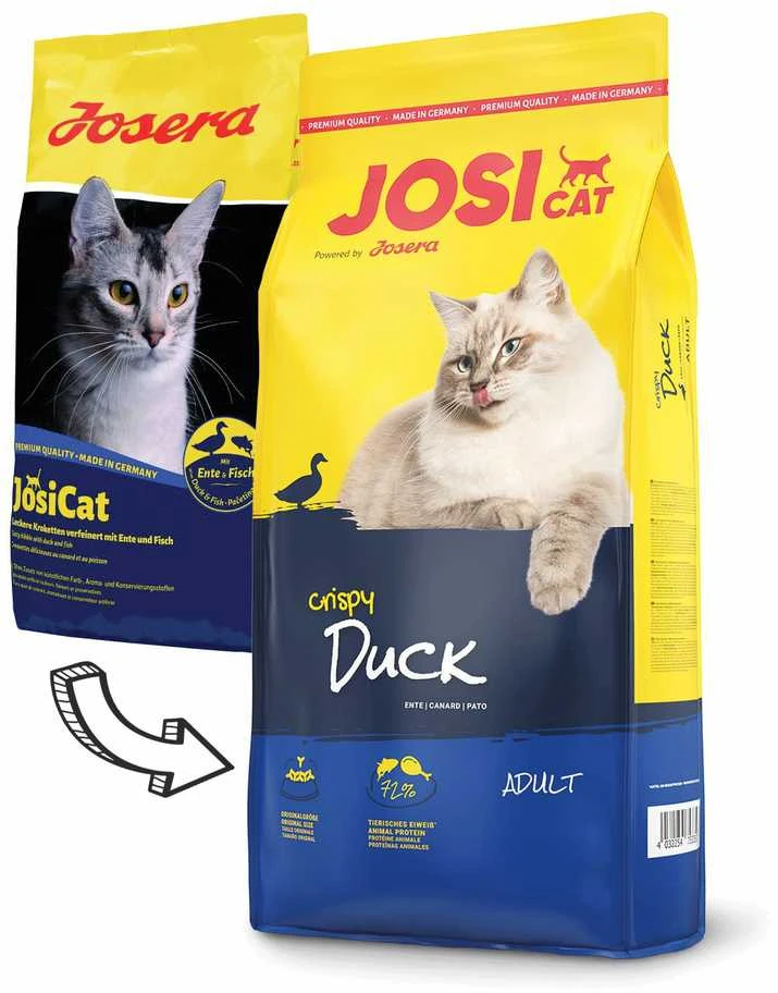 Josera JosiCat Pašaras katėms Crispy antiena 10kg