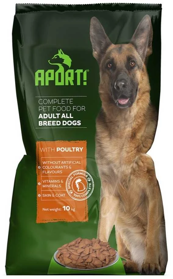 APORT visavertis sausas visų veislių suaugusių šunų pašaras su paukštiena, 10kg