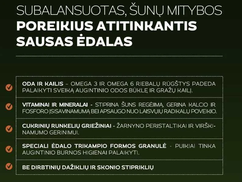 APORT visavertis sausas visų veislių suaugusių šunų pašaras su paukštiena, 10kg