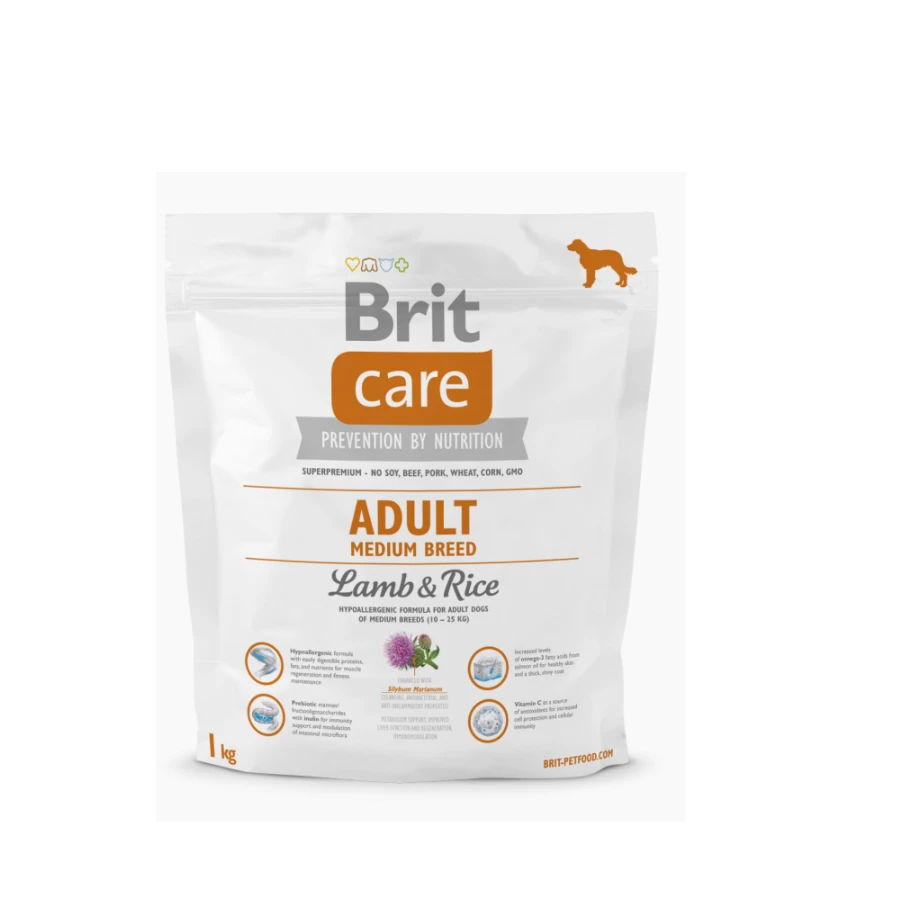 Brit Care HP Adult MB su ėriena ir ryžiais NEW 3kg