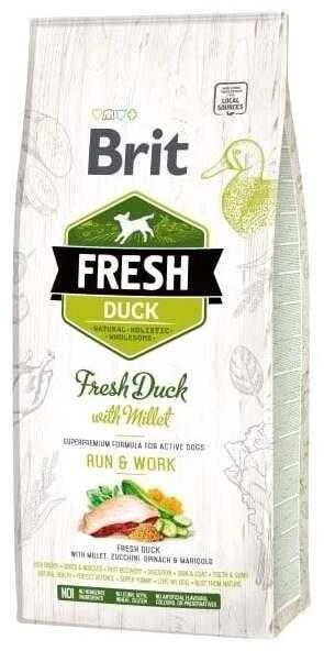 Brit Fresh Dog Duck with Millet Active Run&Work 2,5kg