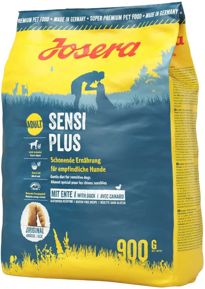 Josera SensiPlus sausas pašaras jautriems šunims su antiena, 900 g