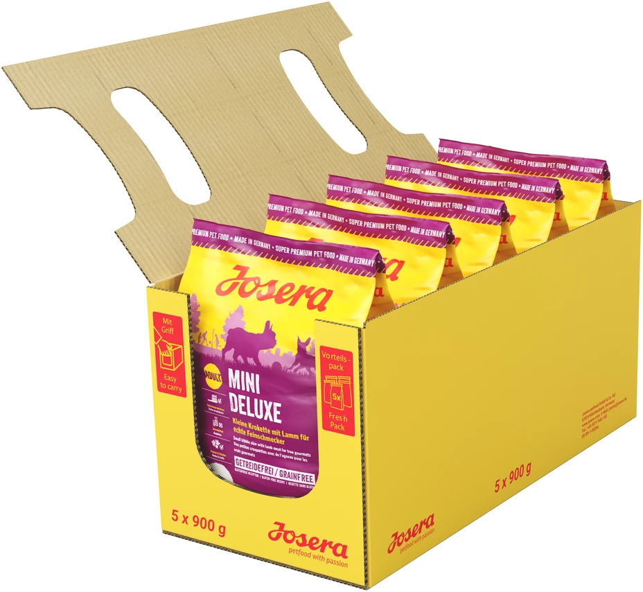 Josera Adult Mini Deluxe begrūdis sausas maistas suaugusiems šunims 900g