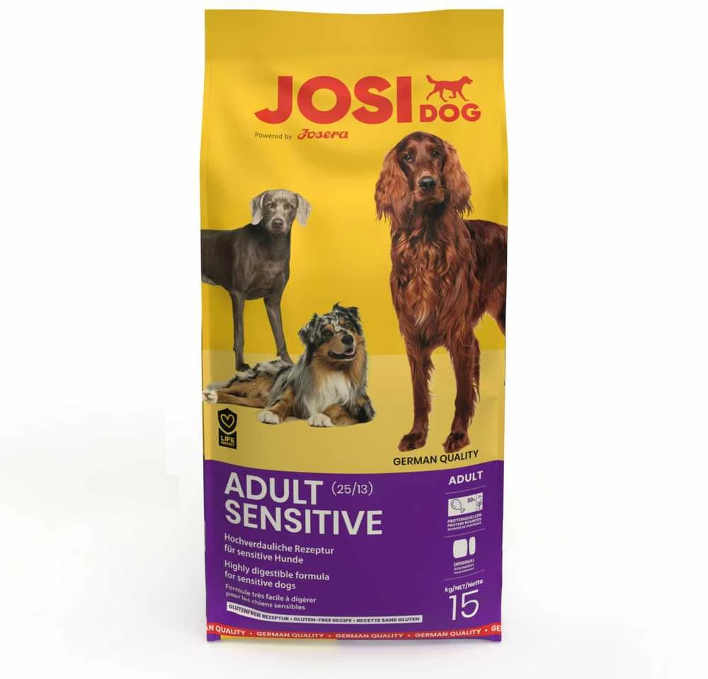 Josidog Adult Sensitive Visavertis ėdalas suaugusiems jautriems šunims, 15 kg