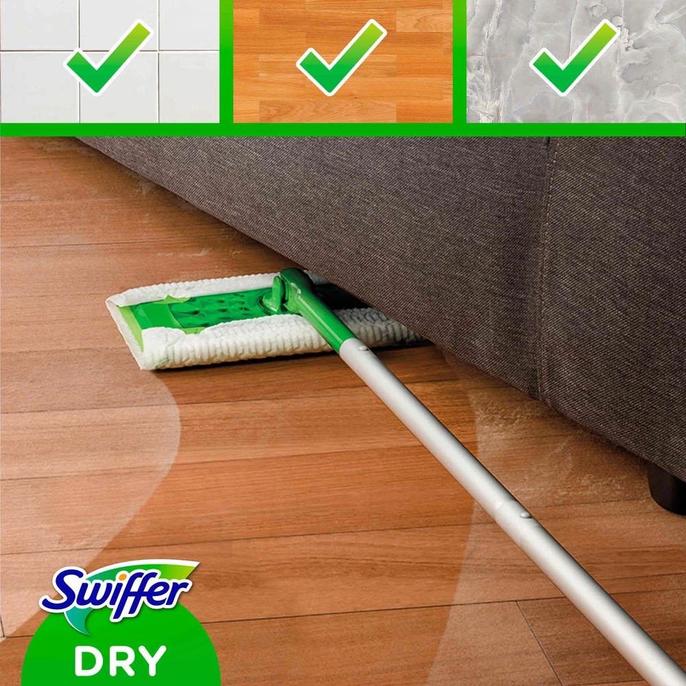 Sausų grindų šluosčių papildymas Swiffer, įvairioms grindims, 36 vnt.