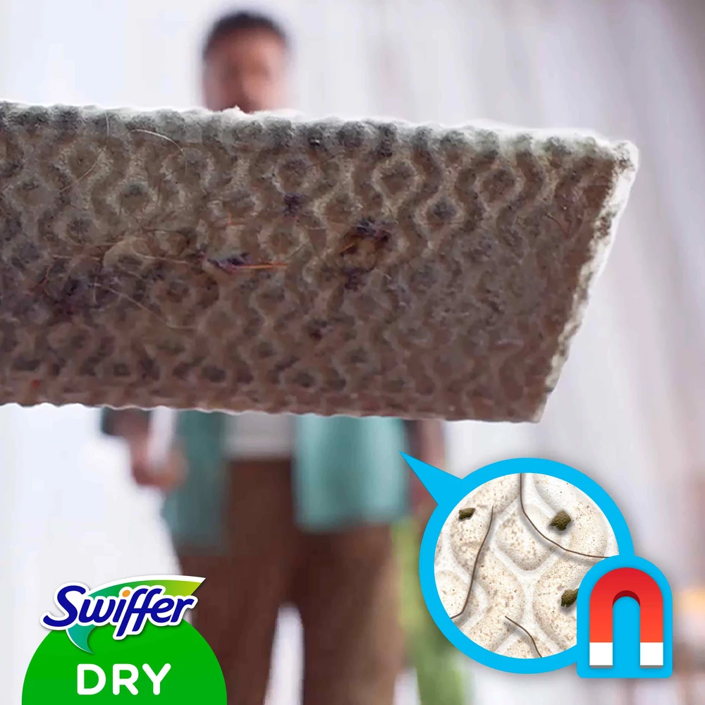 Sausų grindų šluosčių papildymas Swiffer, įvairioms grindims, 36 vnt.