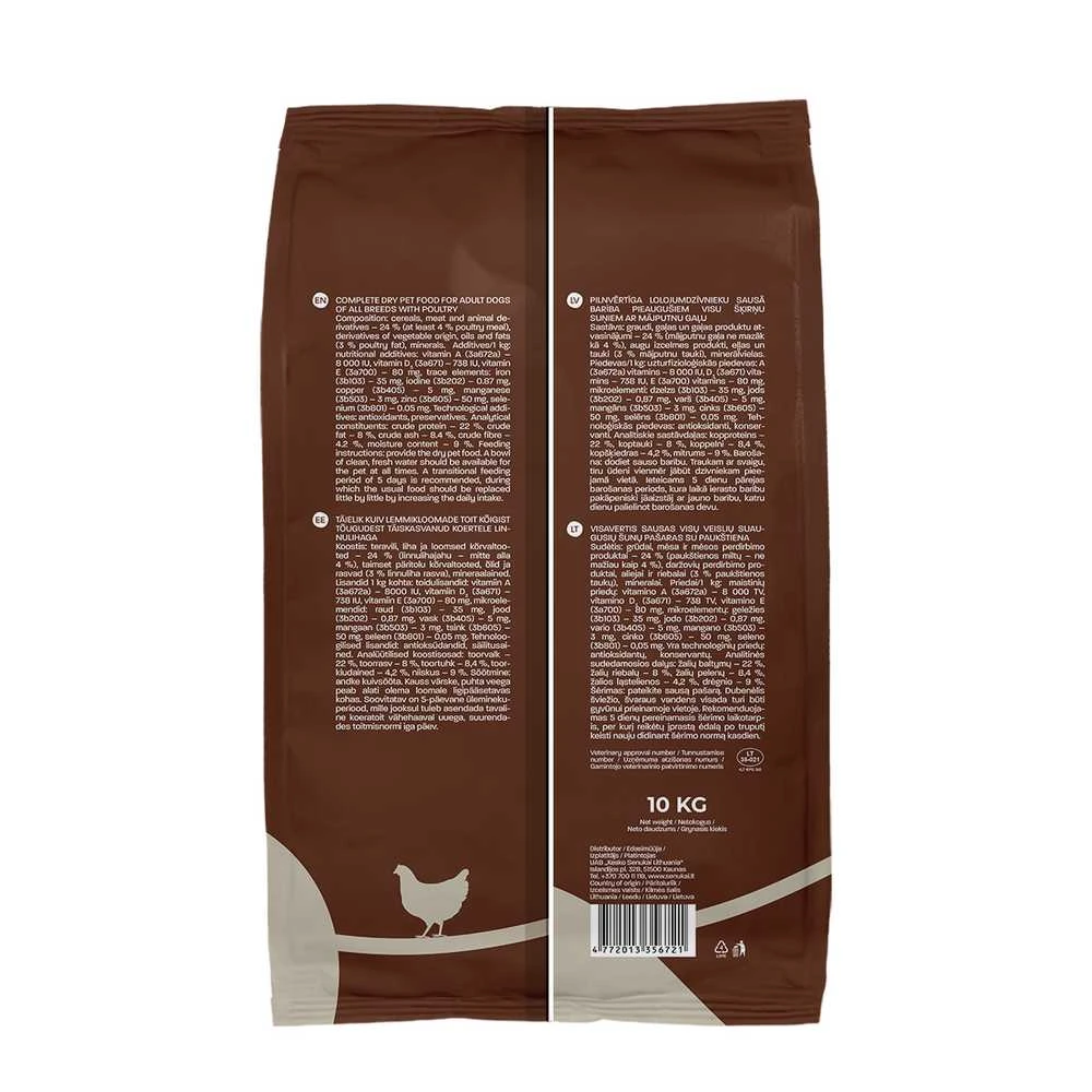 Sourcing Sausas šunų maistas Höppy, paukštiena, 10 kg