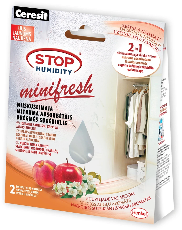 Sausintuvas Ceresit Drėgmės rinktuvas Henkel 2251321, vaisių, 1 m², 50 g