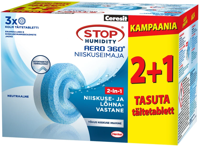 Sausintuvas Drėgmės rinktuvo tabletės Ceresit Aero Device Promo, 1350 g