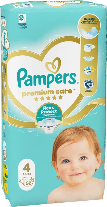 Pampers Sauskelnės Premium Care 4 52 vnt