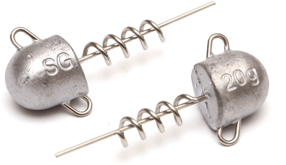 „Savage Gear Jigo Galva SG“ kamštinių sraigtų galvutės, 30 g., 2 vnt.