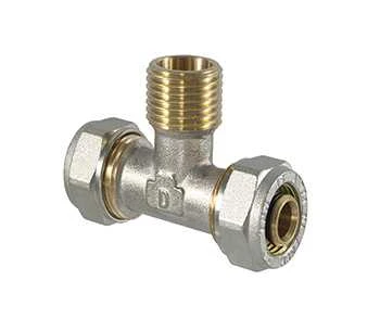 Tdm Brass Užveržiamas trišakis 1060, 3/4" x 20 mm, išorinis sriegis
