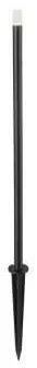 Įsmeigiamas lauko šviestuvas Viokef Bar, 1W, LED, IP65, juoda sp., 1 cm x 50 cm