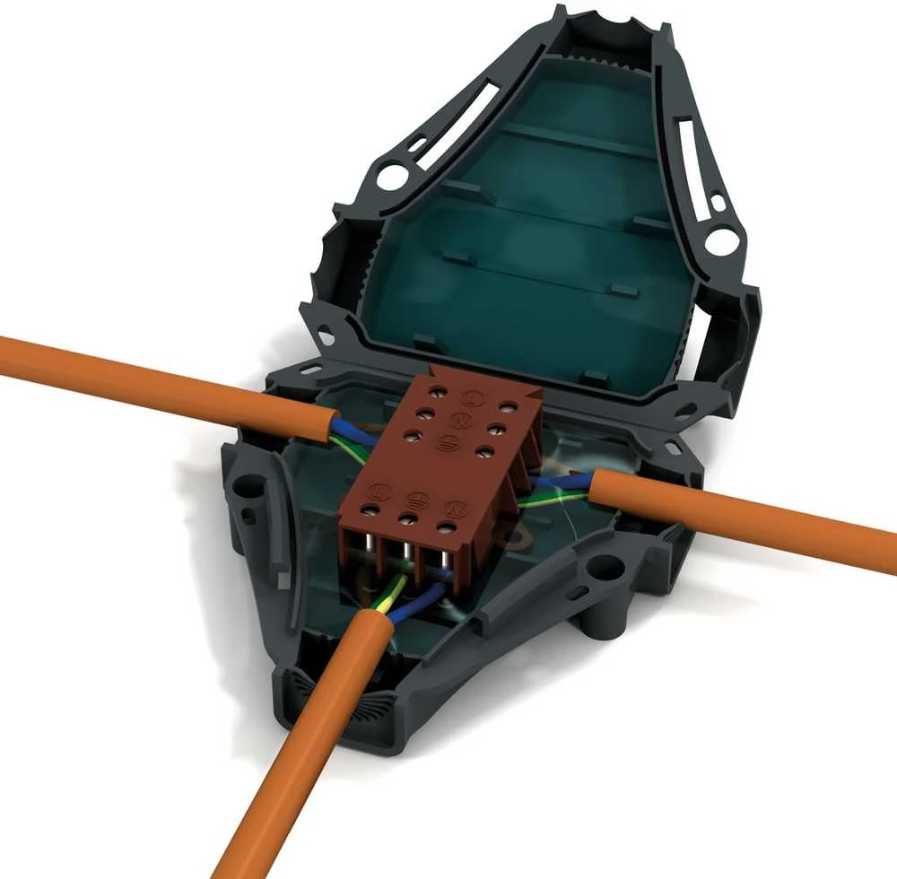 T-jungimas gelinis Etelec EV201D, 0.5-2.5 mm²,pilkas