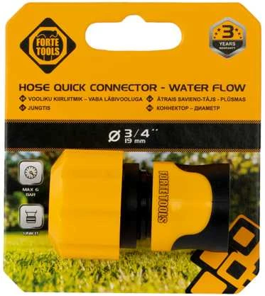 Forte Tools „Forte“ žarnos greito prijungimo vandens srautas 3/4 colio