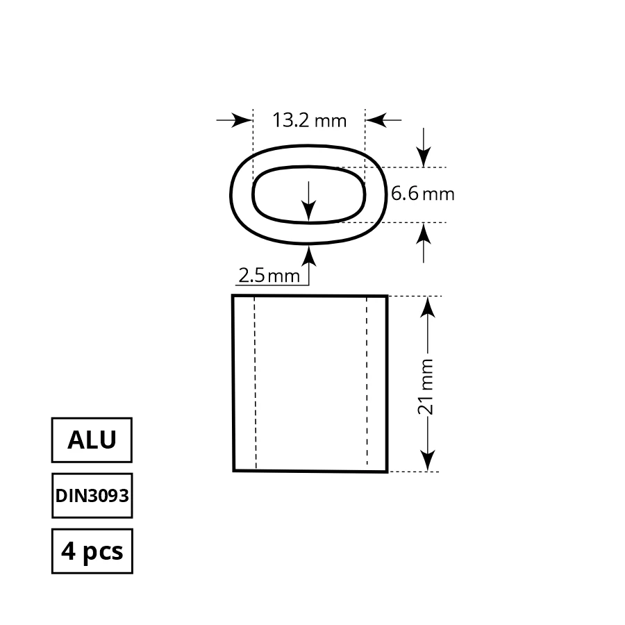 Haushalt Cobi CLAMP ROPE 6 MM DIN3093