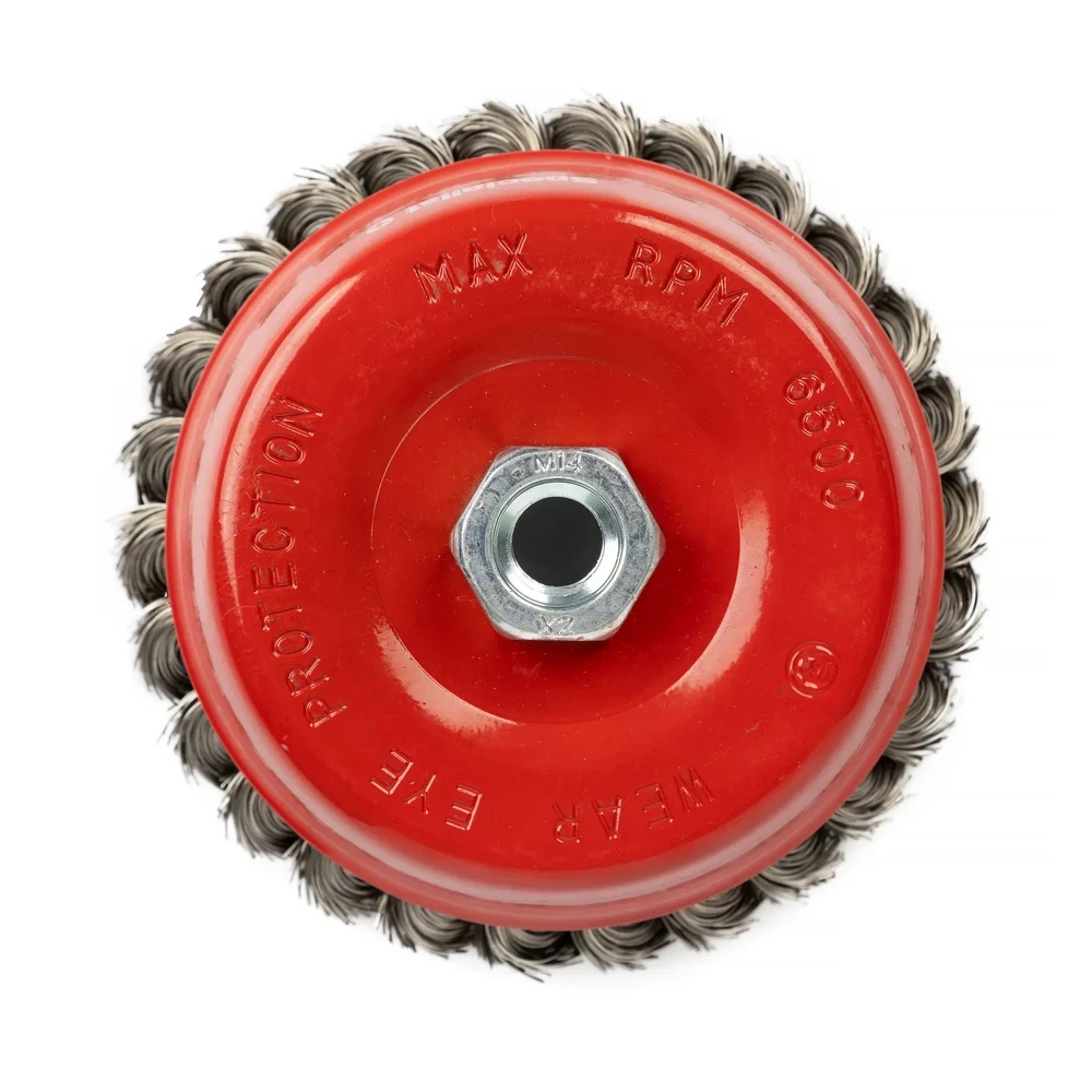 Vielinė šlifavimo taurė, suktos vielos, 120 mm, M14, SPECIALIST+