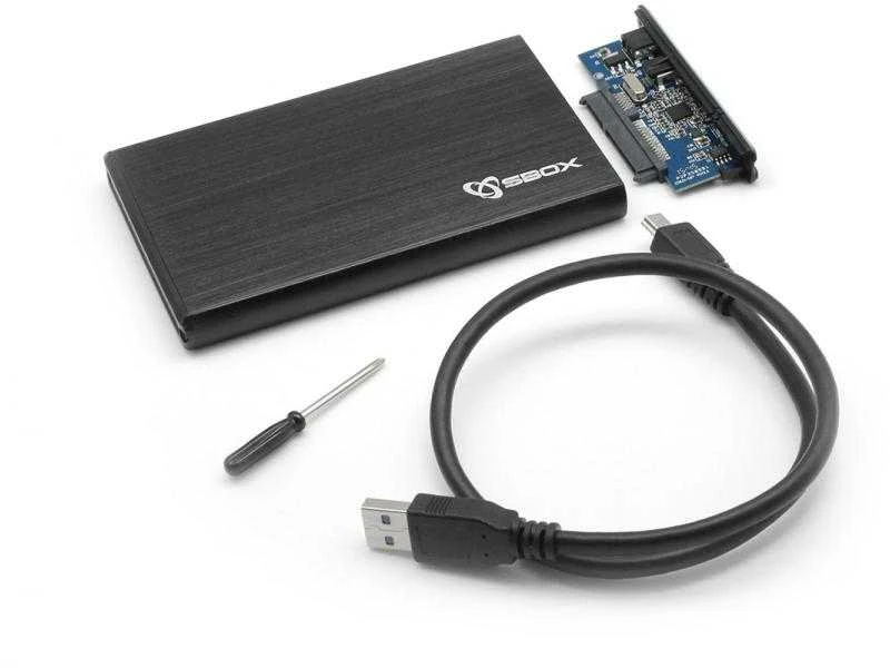 Sbox HDC-2562B 2.5 Išorinis kietasis diskas HDD Case Blackberry Juodas