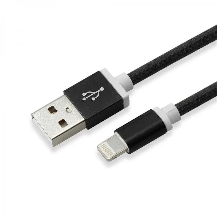 Sbox Technology Sbox IPH7-B USB 2.0 8 Pin juodos spalvos