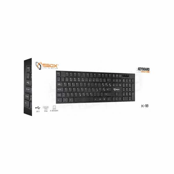 Klaviatūra Sbox Technology Sbox K-18US