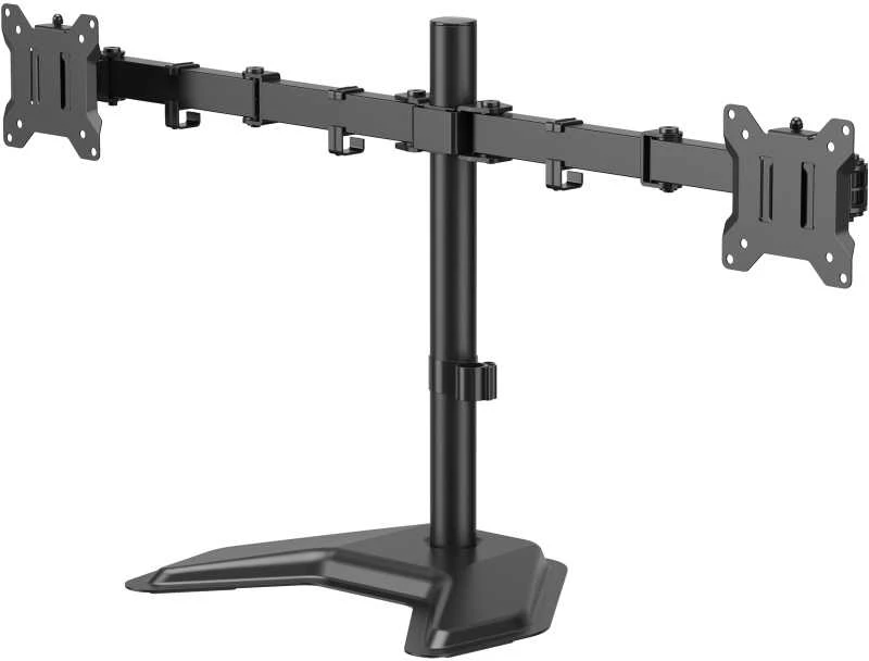 Monitorių laikiklis SBOX LCD-F024-3, juodas
