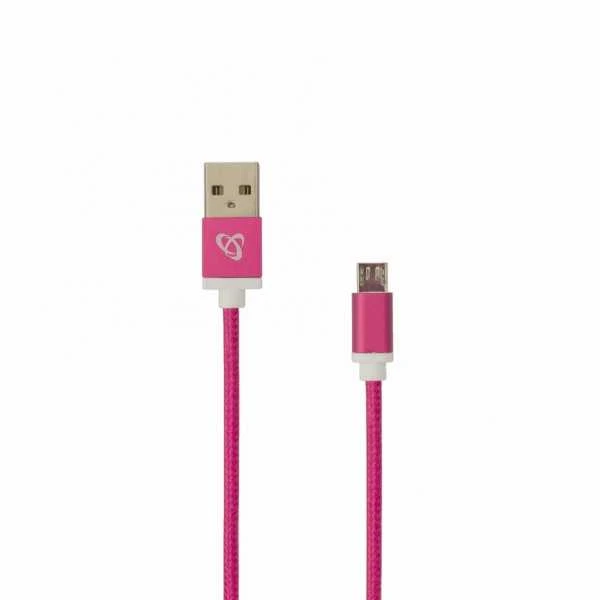Sbox Technology Sbox USB->Micro USB M/M 1.5m USB-10315P Pitaya Rožinė